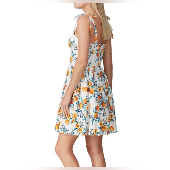 Amanda Uprichard Harmony Dress In Peaches - Picture 4 of 10